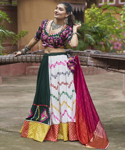 Fashionable Stitched Navratri Lehenga Choli