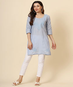 Thread Embroidery Work  Kurti