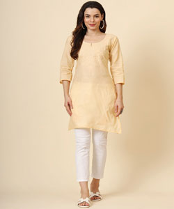 Thread Embroidery Work  Kurti