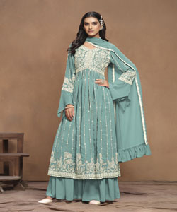 Semi Stitched Sharara Suits