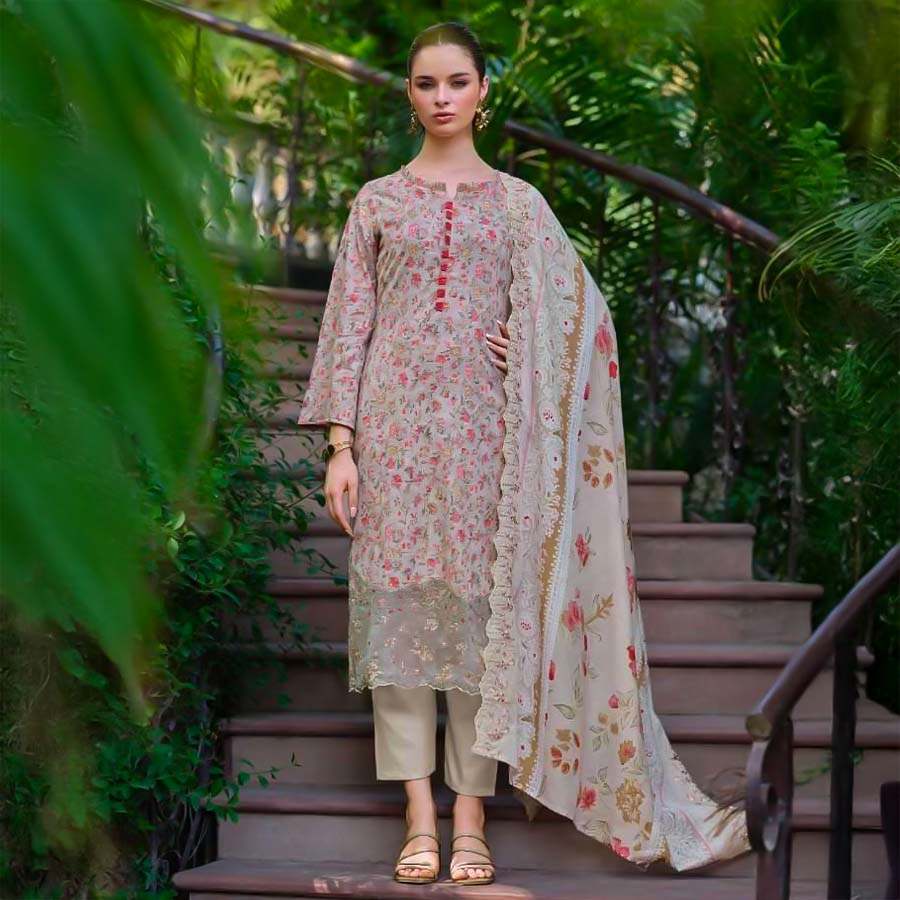 Pink  Cotton  Casual Wear Salwar Kameez