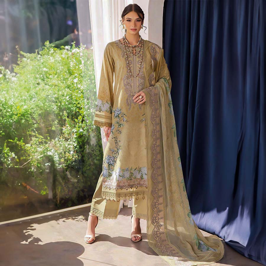 Yellow Cotton Casual Wear Salwar Kameez