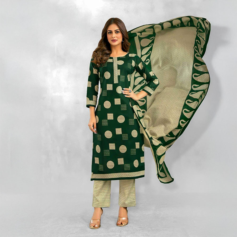Green  Fancy Casual Wear Salwar Kameez