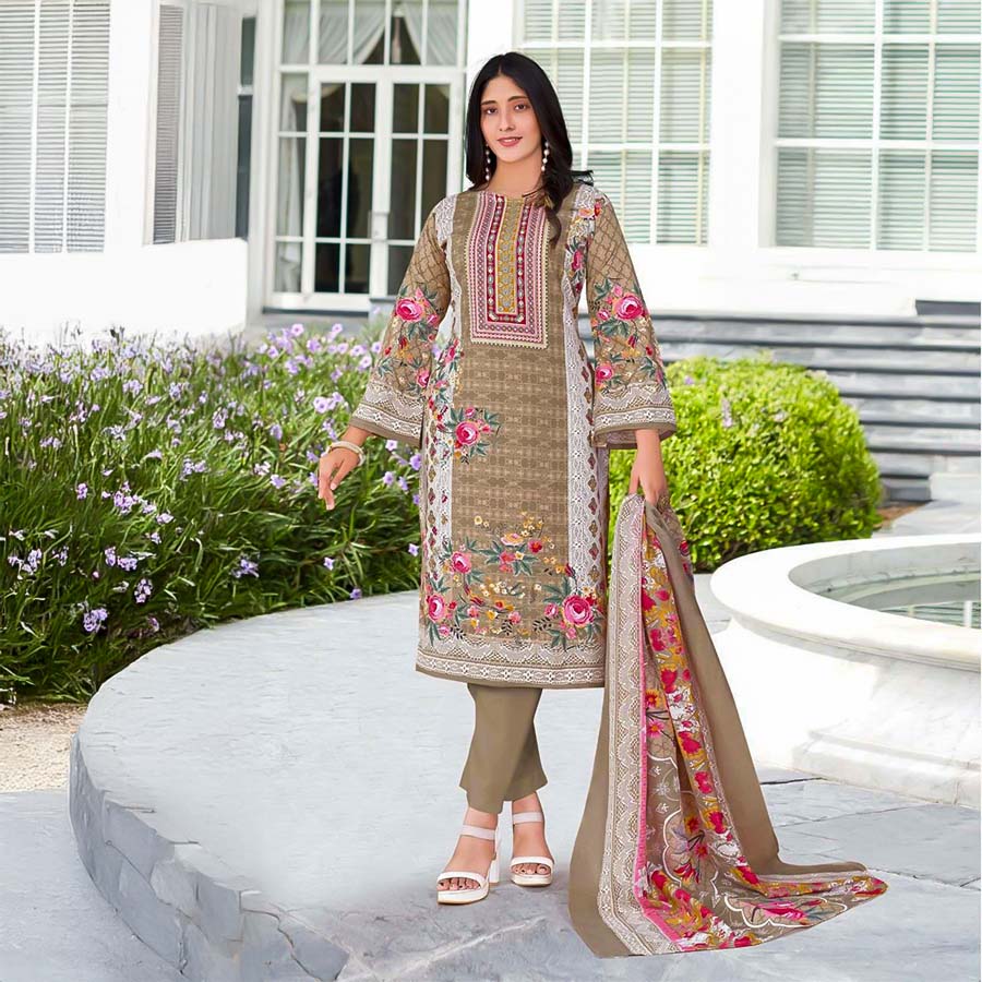 Green  Cotton Casual Wear Salwar Kameez