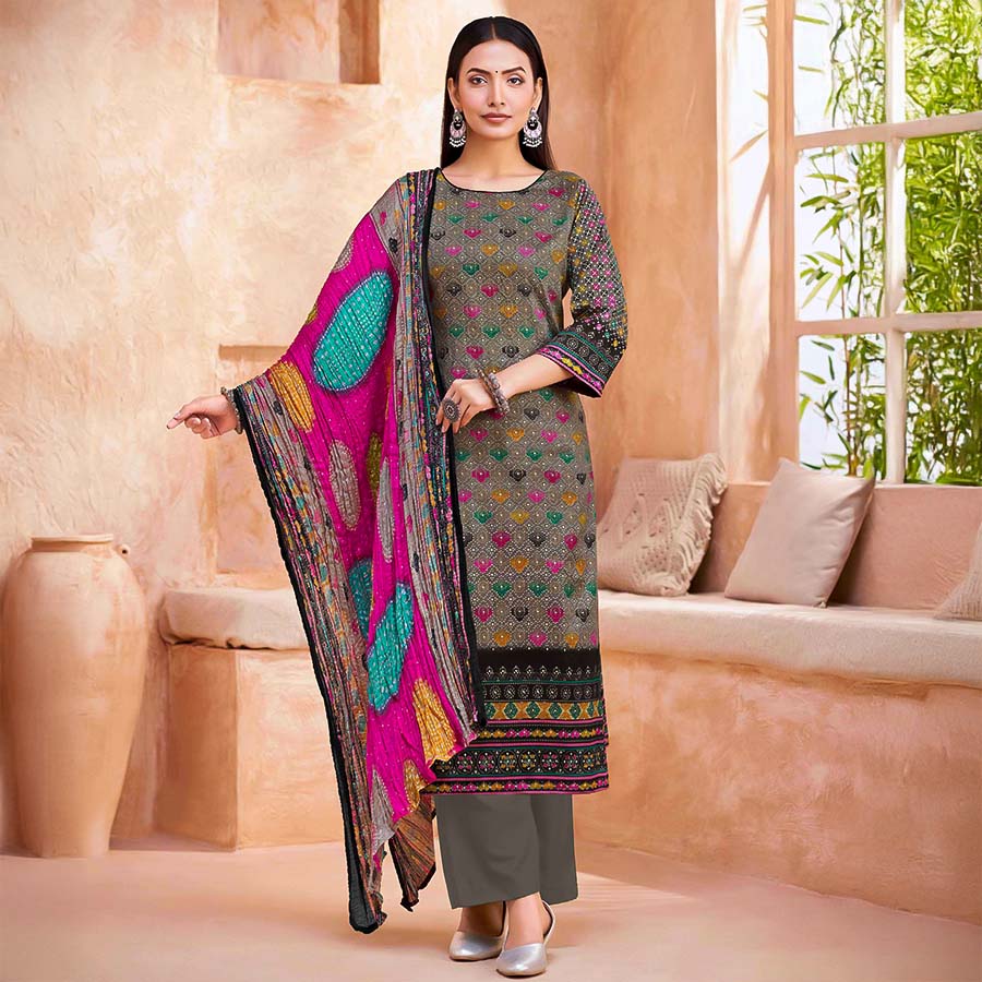 Green  Jam Casual Wear Salwar Kameez