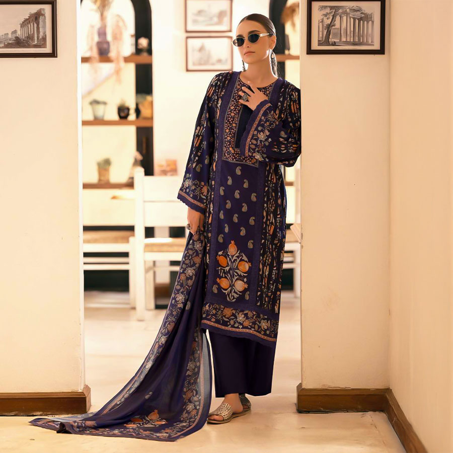 Violet Lawn  Casual Wear Salwar Kameez