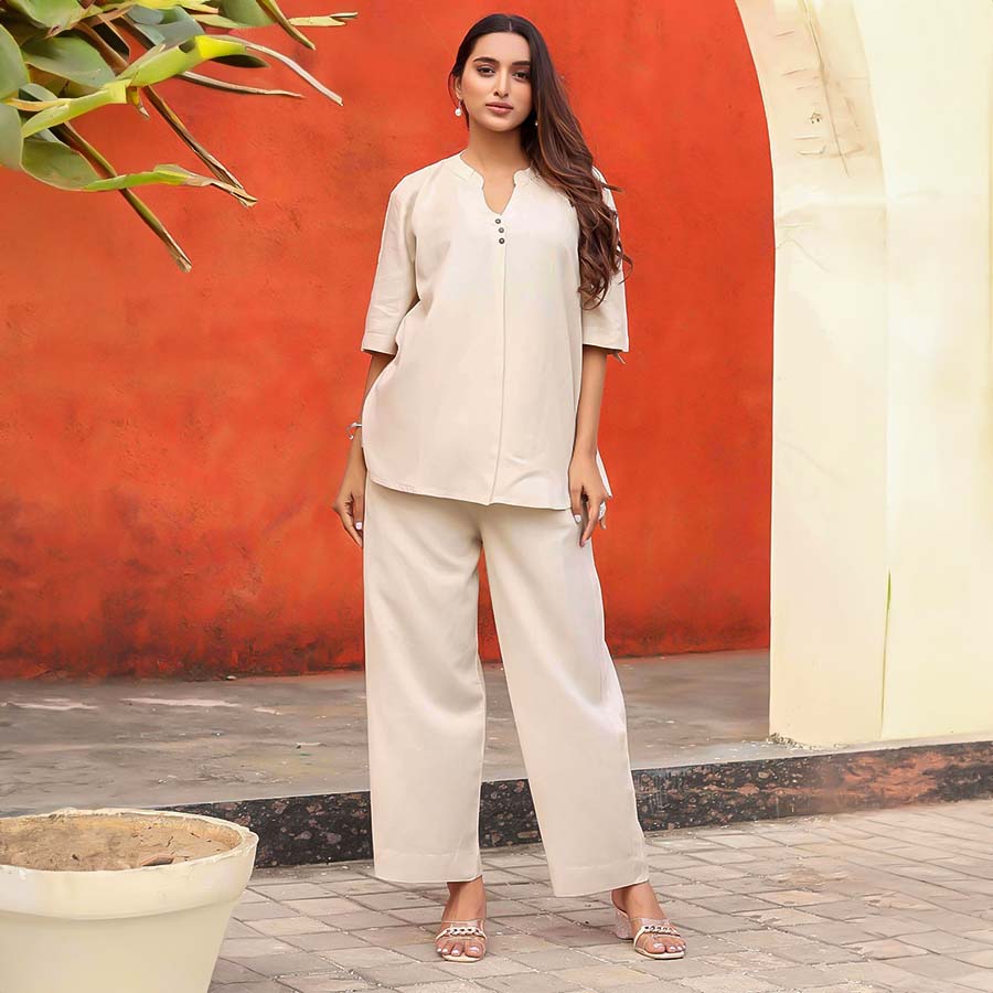White Rayon Casual Wear Kurti