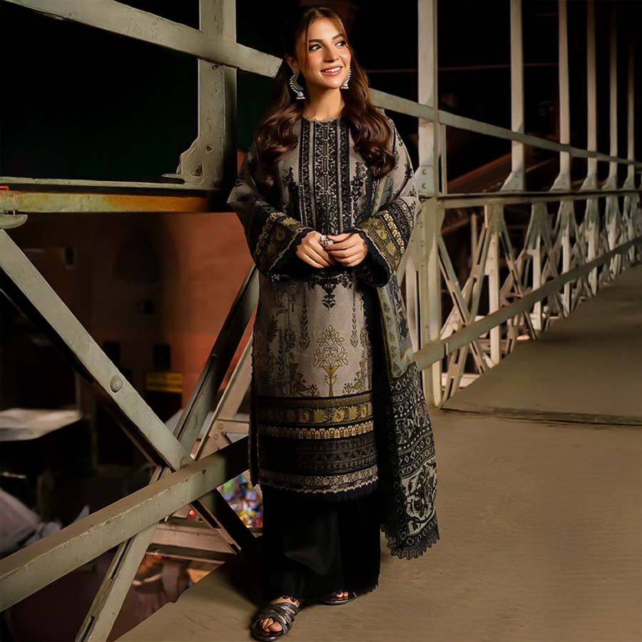 Black  Cotton Printed Salwar Kameez