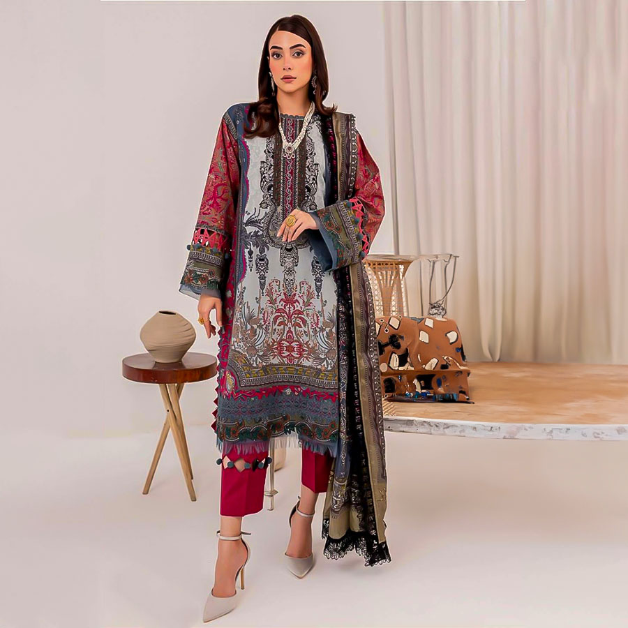 Black  Cotton Printed Salwar Kameez