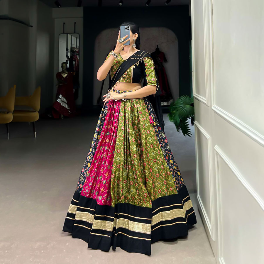 Green  Dola Silk Designer Lehenga