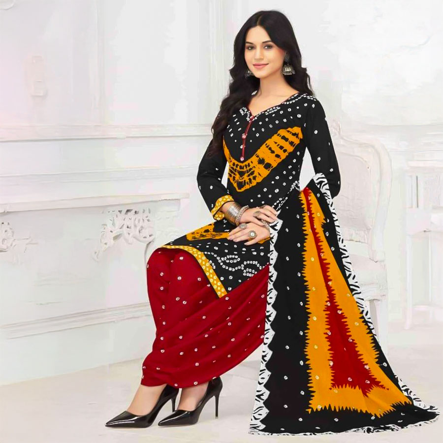 Black  Rayon Casual Wear Salwar Kameez
