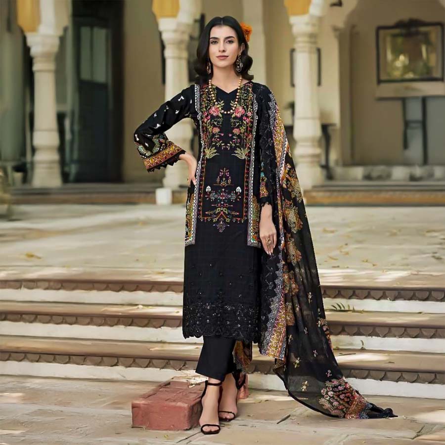 Black Lawn  Casual Wear Salwar Kameez