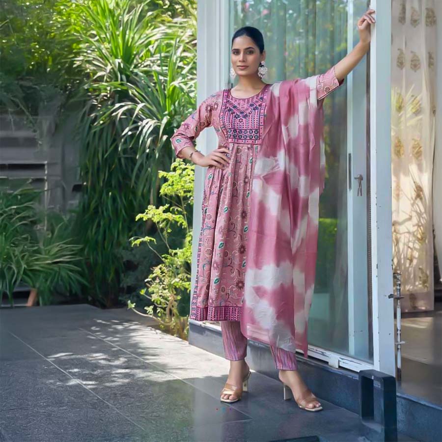 Pink  Capsule Casual Wear Salwar Kameez