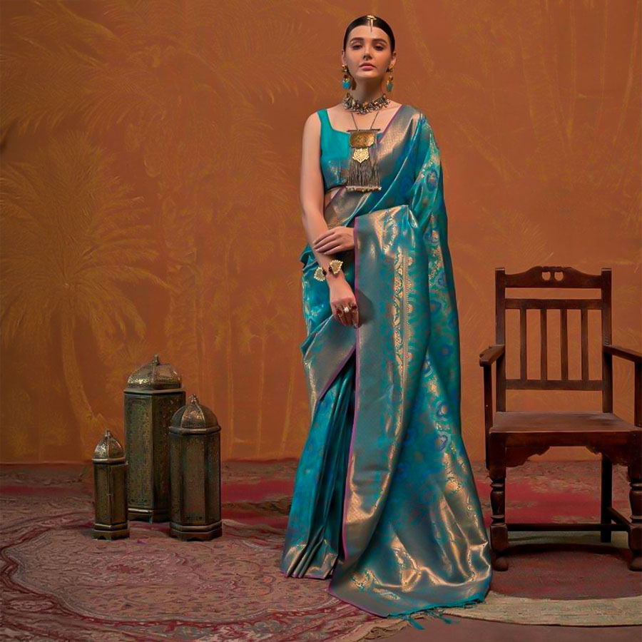 Green  Silk Casual Wear Saree