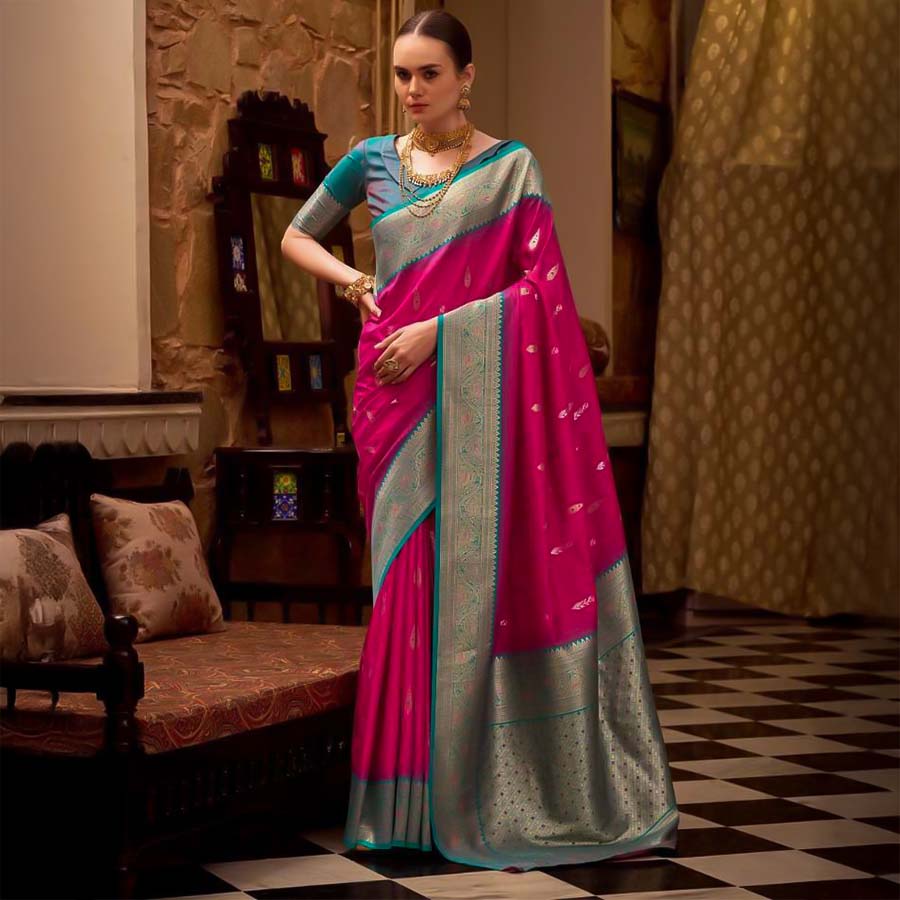 Red  Soft Silk Casual Wear Saree