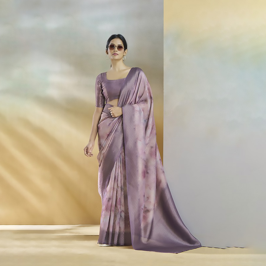 Purple SILK Casual Saree