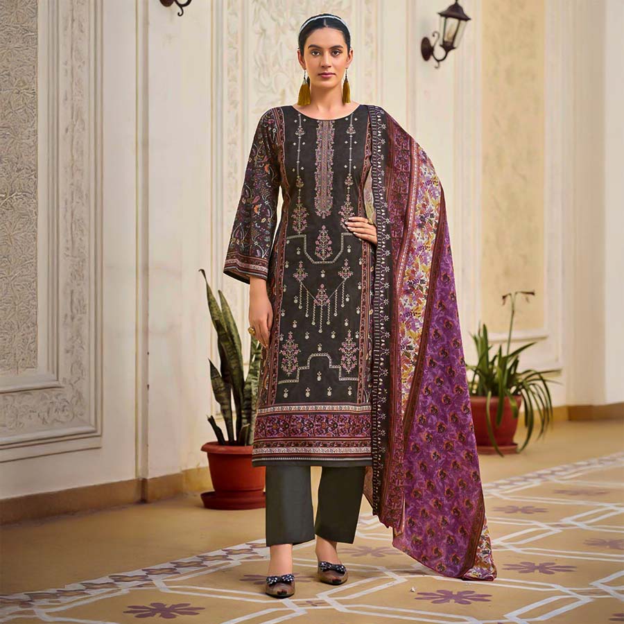 Green  Cotton Casual Wear Salwar Kameez