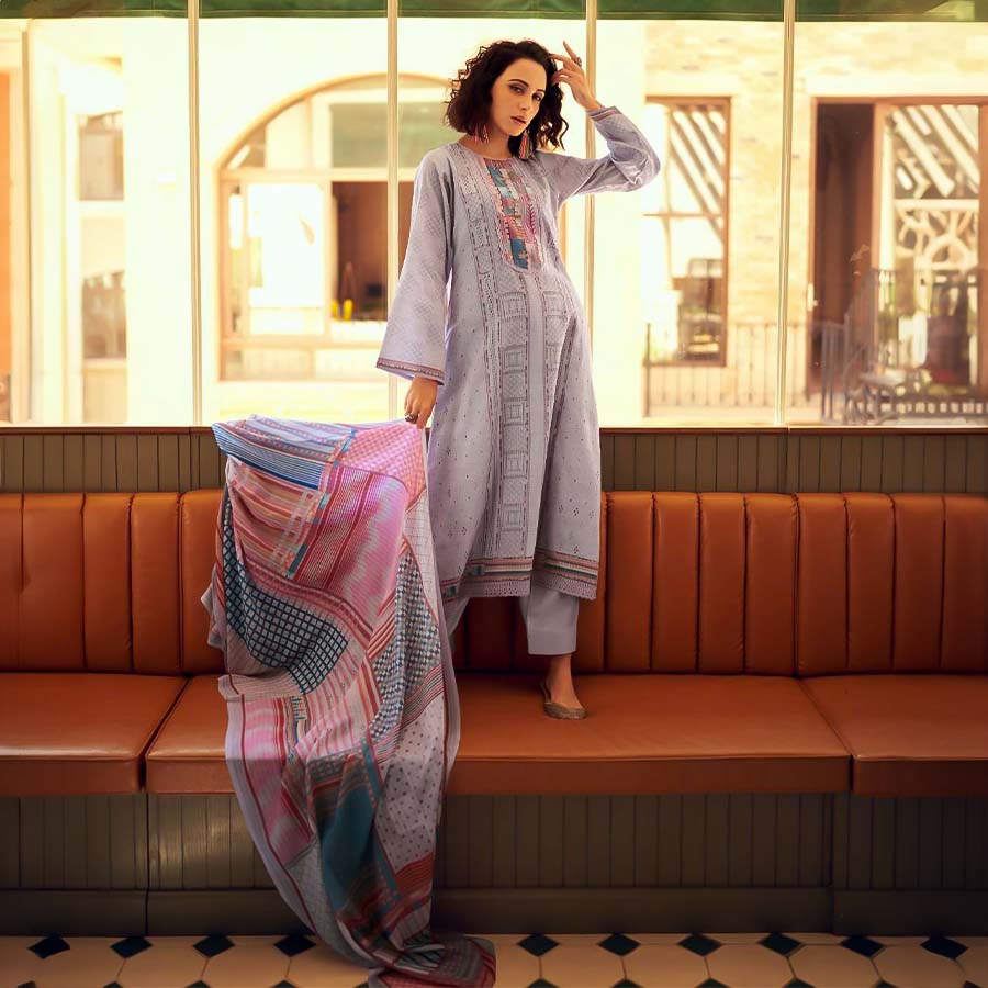 Purple Jam Cotton Casual Wear Salwar Kameez