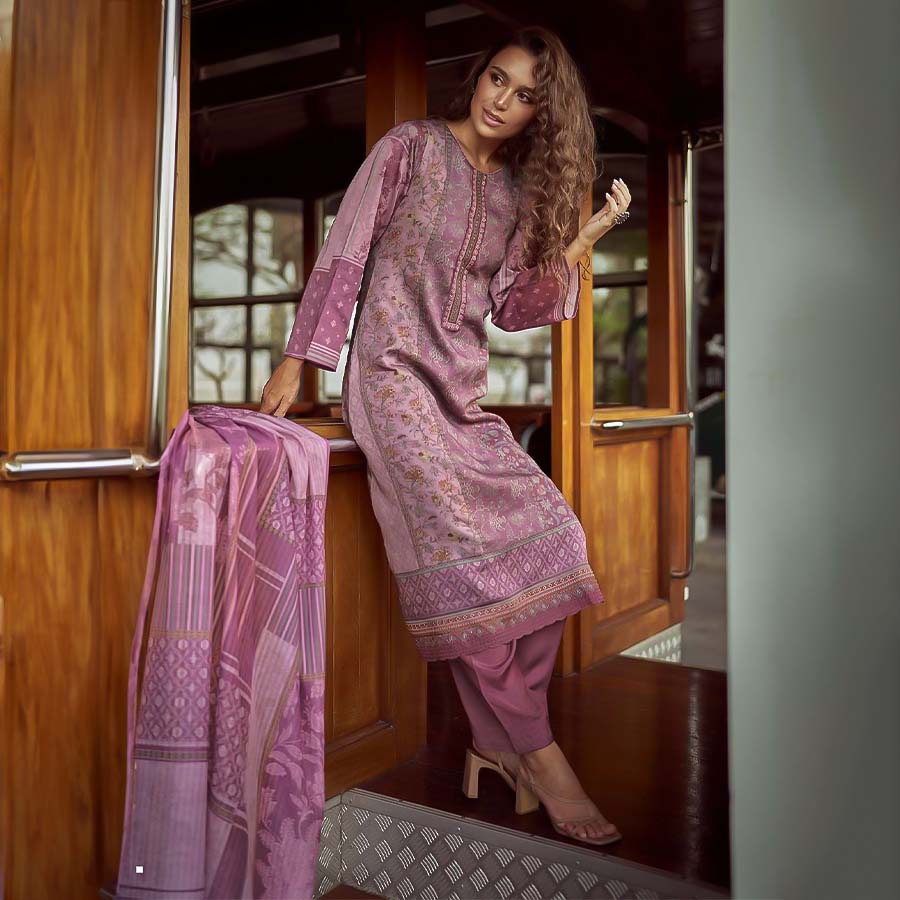 Purple Jam Cotton  Casual Wear Salwar Kameez