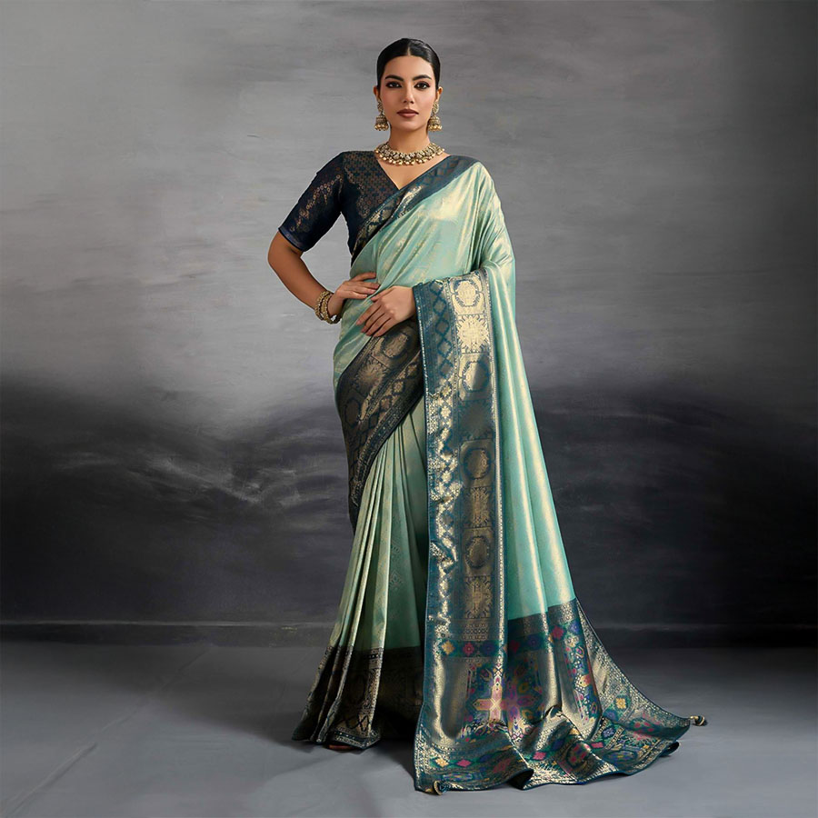 Green  Kanjivaram Silk Casual Wear Saree