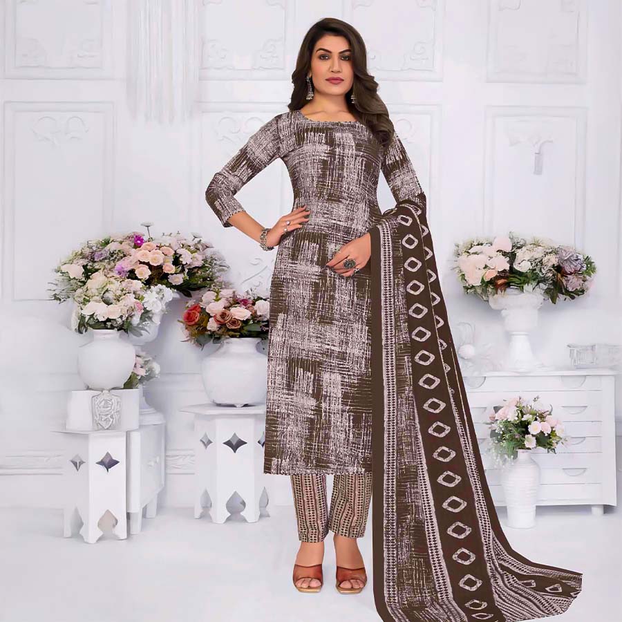 Green  Cotton Casual Wear Salwar Kameez