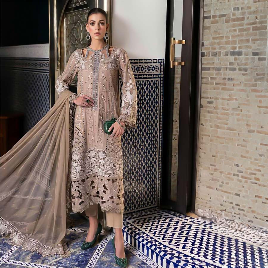 Brown Cotton Casual Wear Salwar Kameez