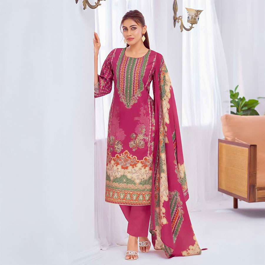 Pink  Modal Casual Wear Salwar Kameez