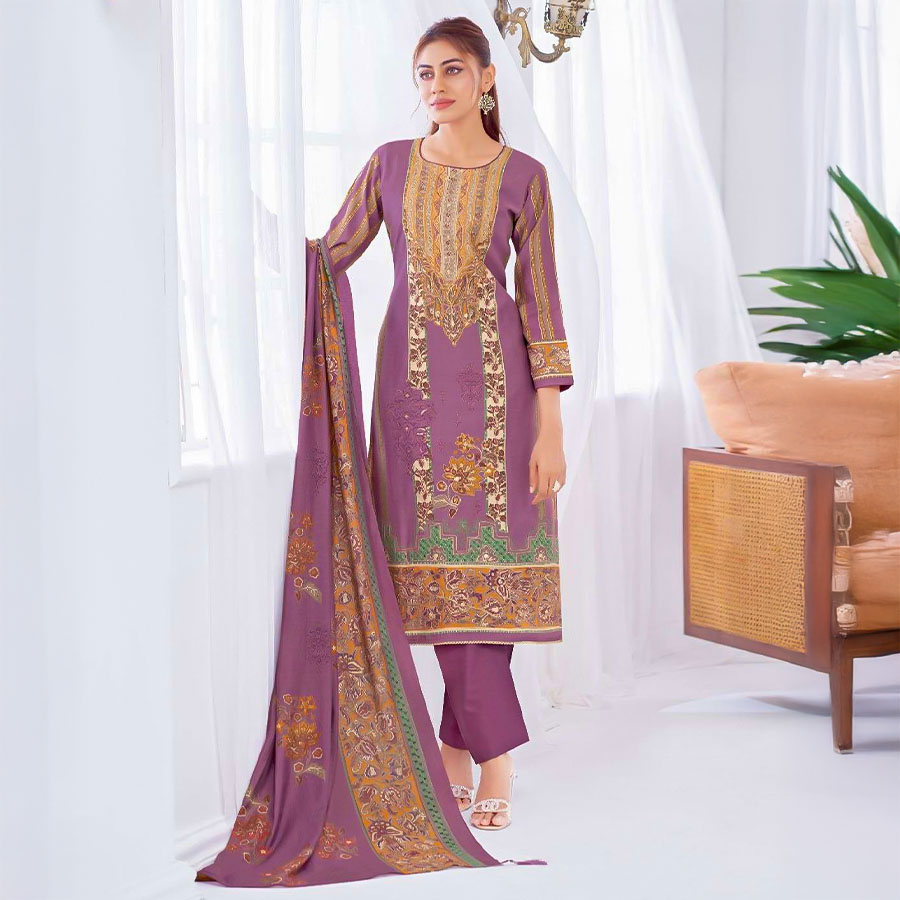 Purple Modal Casual Wear Salwar Kameez
