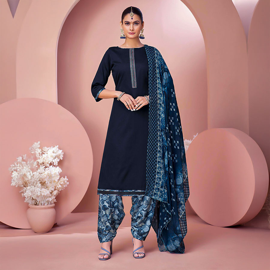 Blue Zam  Casual Wear Salwar Kameez