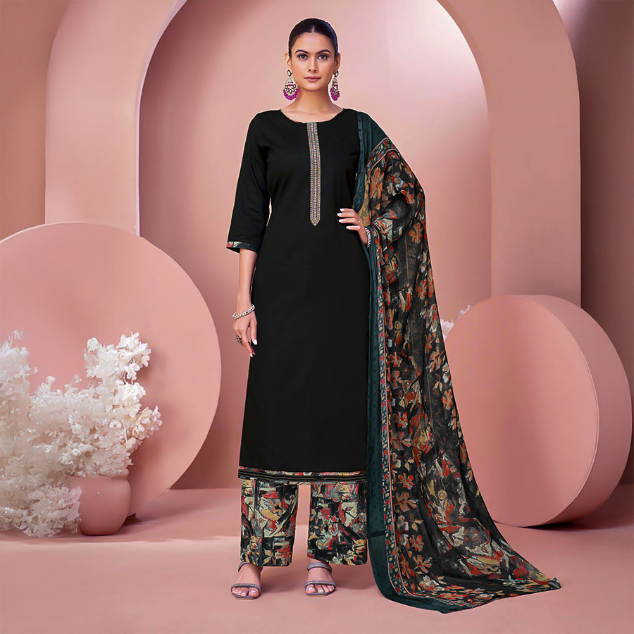 Black Zam  Casual Wear Salwar Kameez