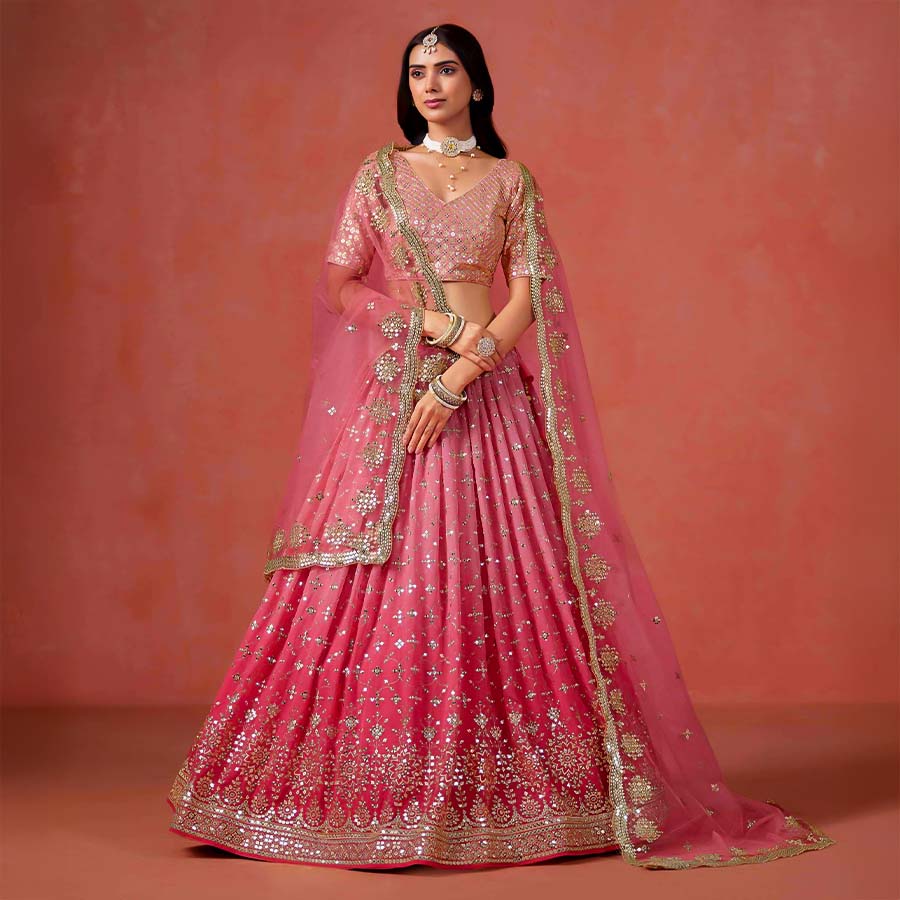 Pink  Fancy Designer Lehenga
