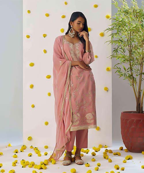 Pink  Crush Party Wear Salwar Kameez in croatia
