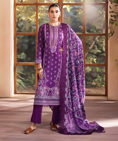 Purple Cambric Casual Wear Salwar Kameez in croatia