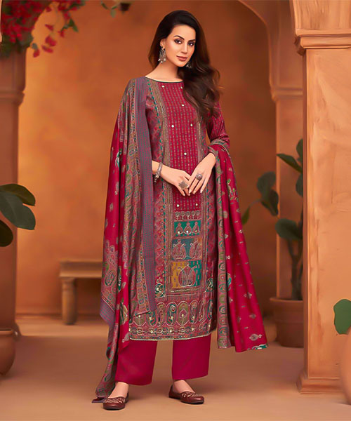 Red Modal Casual Wear Salwar Kameez in belfast