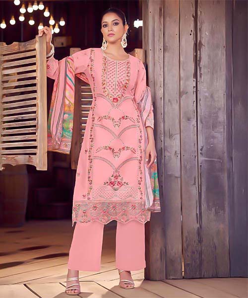 Pink  Lawn Cambric  Casual Wear Salwar Kameez in lichfield