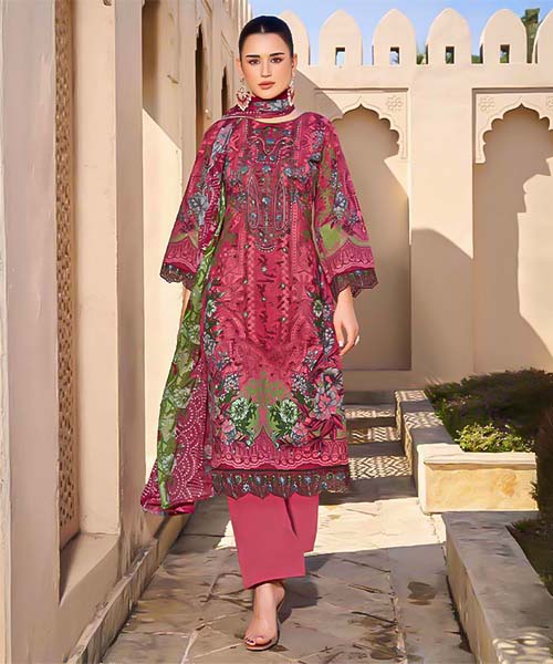 Pink  Cambric Cotton Casual Wear Salwar Kameez in canada