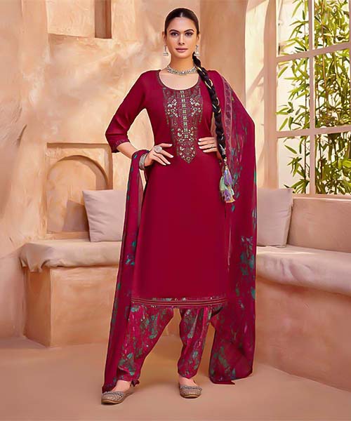 Red  Jam Casual Wear Salwar Kameez in ipswich