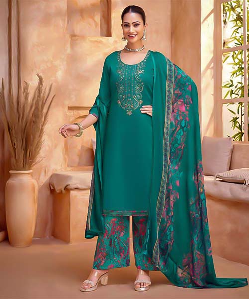 Green  Jam Casual Wear Salwar Kameez in ipswich