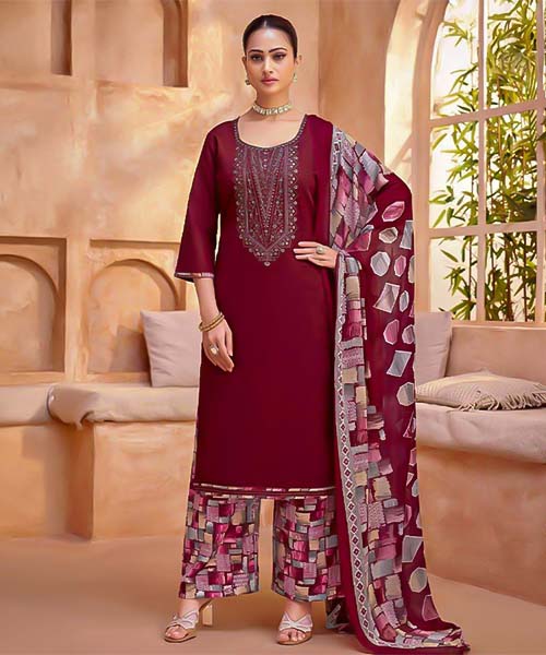 Red Jam Casual Wear Salwar Kameez in ipswich
