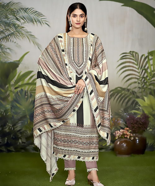 MultiColor Cotton Printed Suit