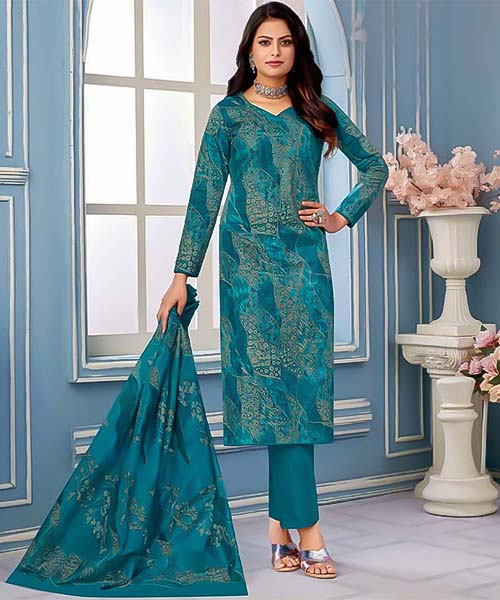 Blue Pure Cotton Printed Salwar Kameez in mumbai