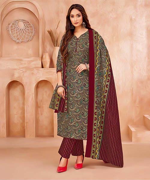 Green  Cotton Casual Wear Salwar Kameez in austin