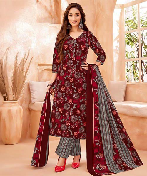 Brown  Cotton Casual Wear Salwar Kameez in austin