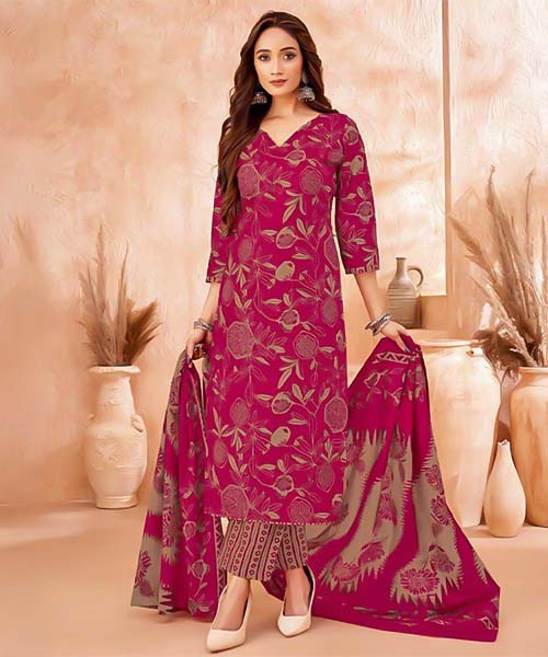 Pink  Cotton Casual Wear Salwar Kameez in austin