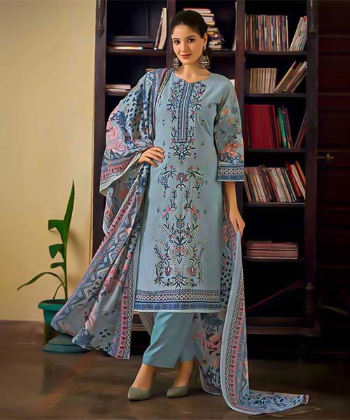 Blue  Cotton Casual Wear Salwar Kameez in australia