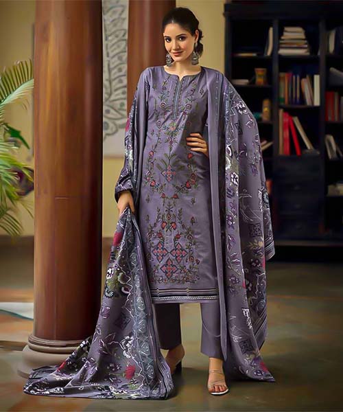 Purple Cotton Casual Wear Salwar Kameez in australia