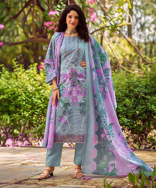 Purple Cotton Casual Wear Salwar Kameez in cardiff