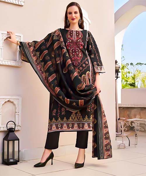 Black  Cotton Casual Wear Salwar Kameez in luton
