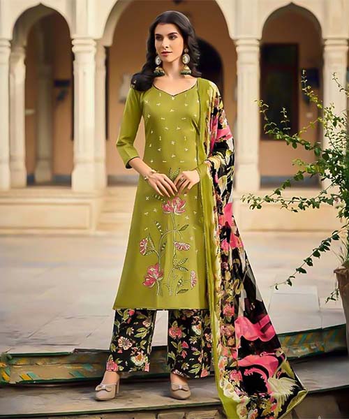 Green  Jam Casual Wear Salwar Kameez in ipswich