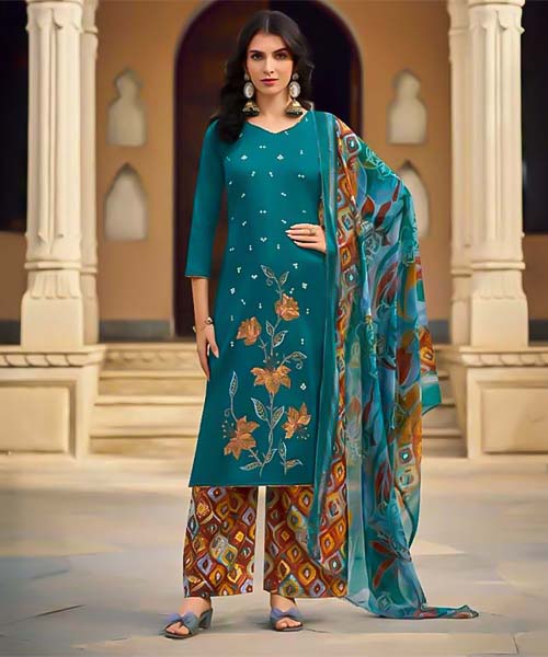 Green  Jam Casual Wear Salwar Kameez in ipswich
